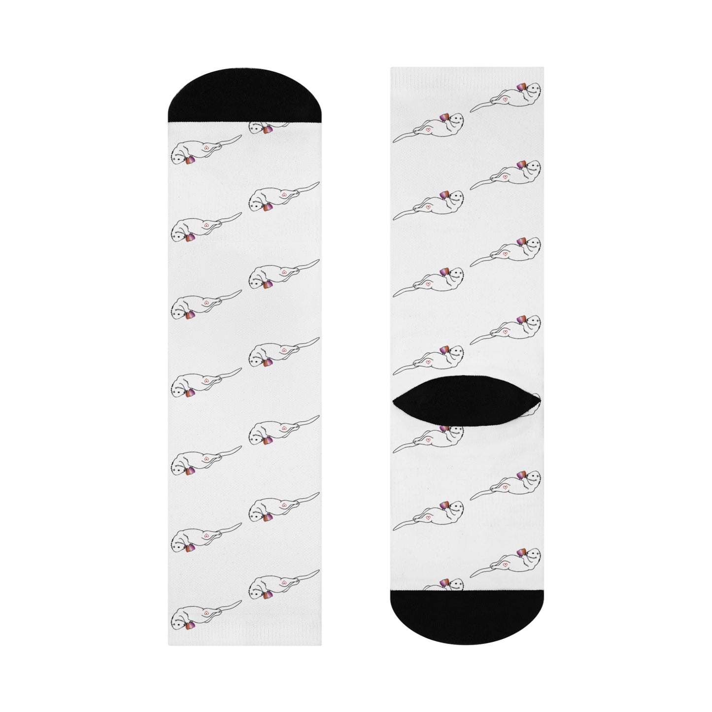 Otter | Lesbian Pride | Cushioned Crew Socks
