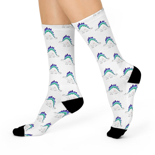 Stegosaurus | Gay Pride | Cushioned Crew Socks