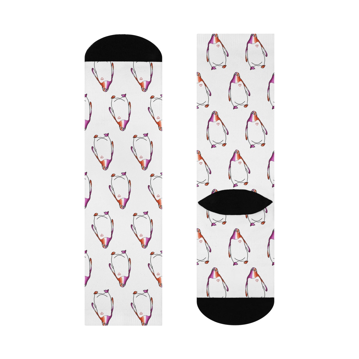 Penguin | Lesbian Pride | Cushioned Crew Socks