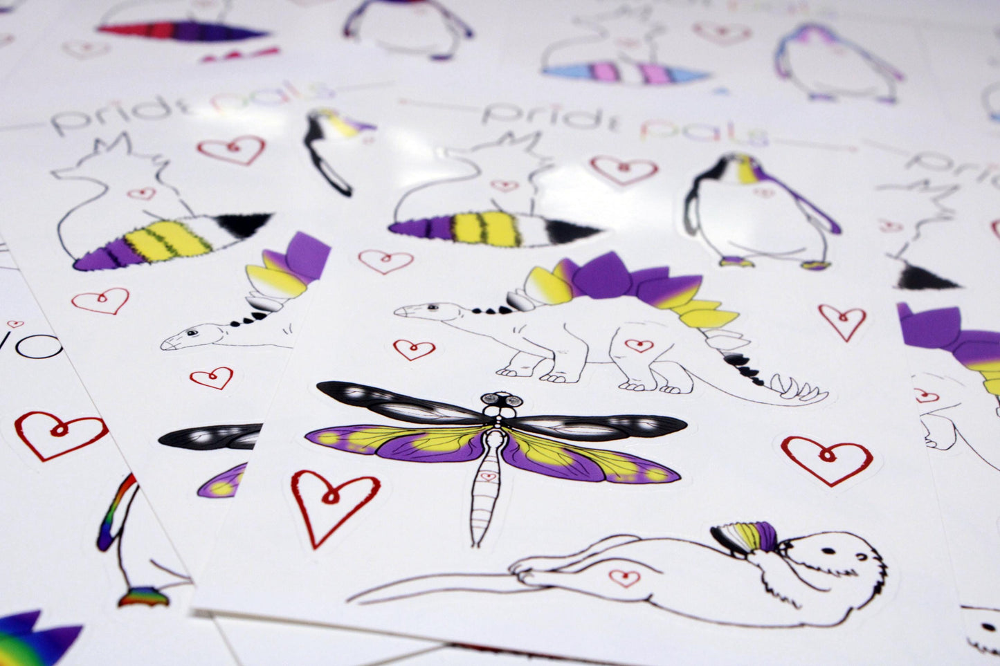 Non Binary Pride | 4"x7" Sticker Sheet