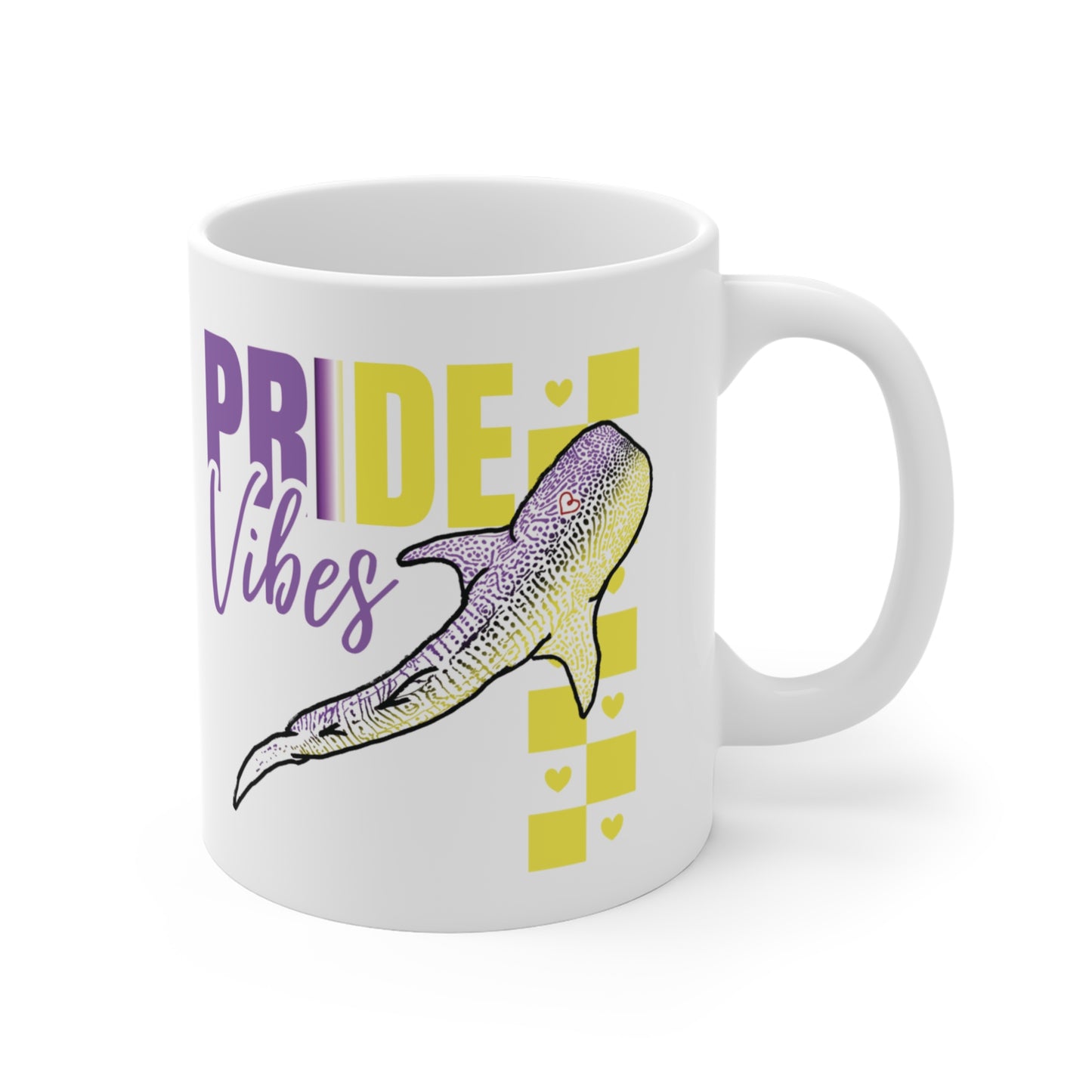 Whaleshark Pride Vibes | 11 oz. Coffee Mug | Non Binary Pride