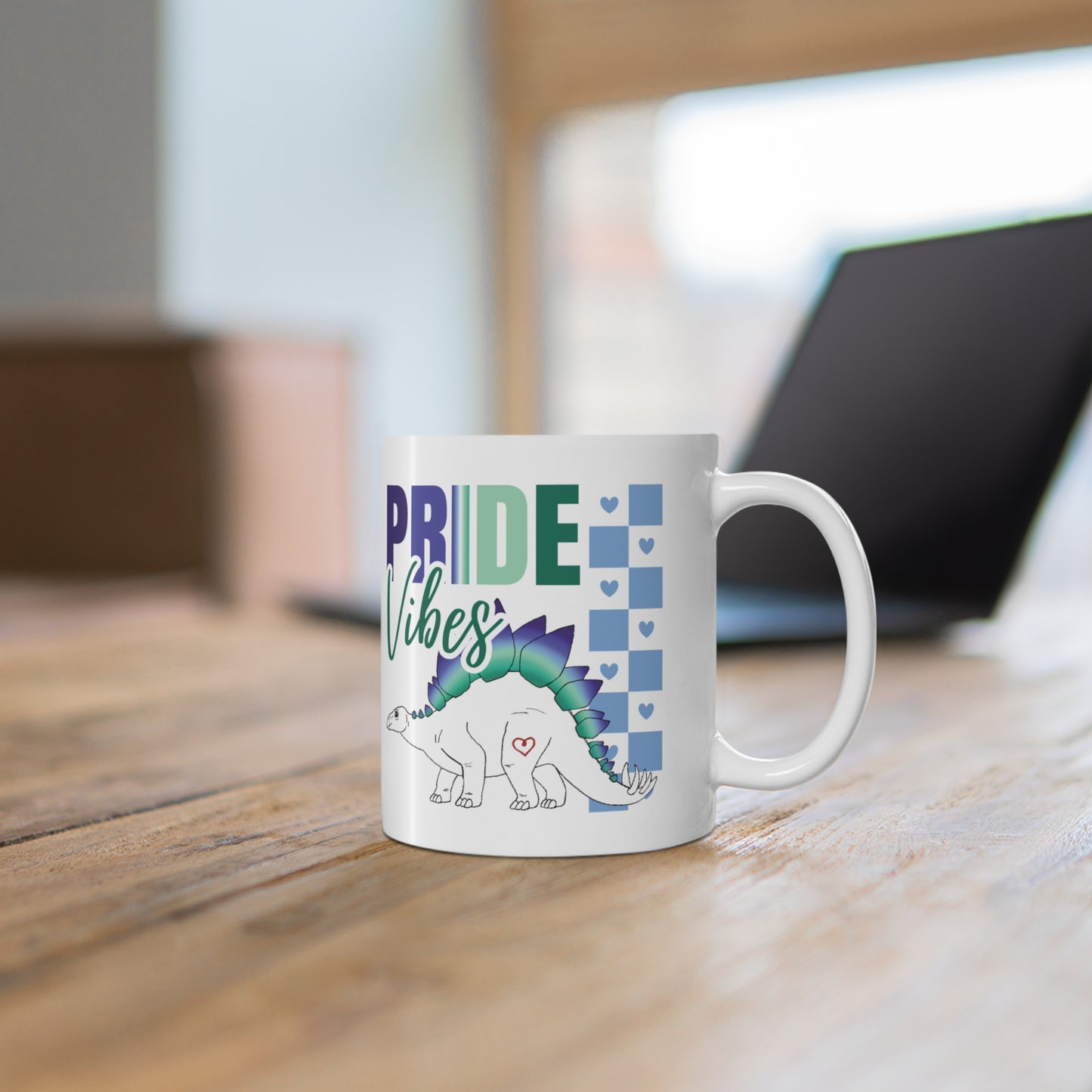 Stegosaurus Pride Vibes | 11 oz Coffee Mug | Gay Pride