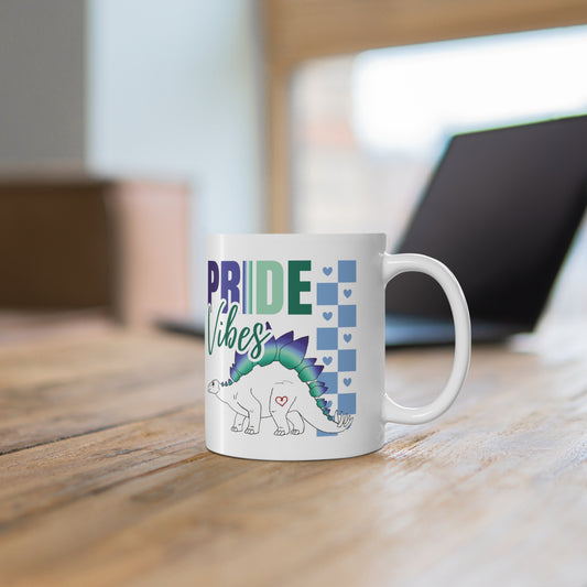 Stegosaurus Pride Vibes | 11 oz Coffee Mug | Gay Pride