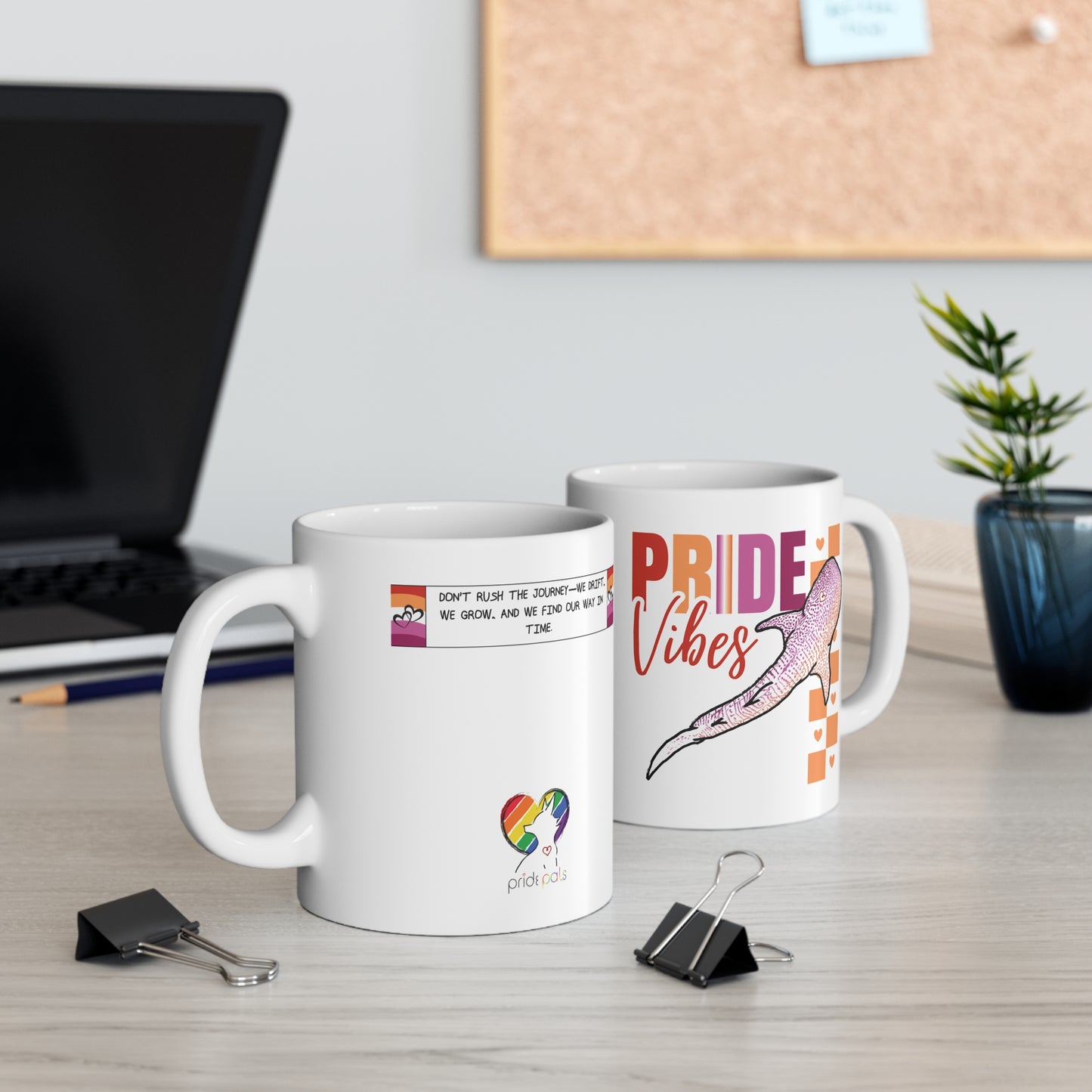 Whaleshark Pride Vibes | 11 oz. Coffee Mug | Lesbian Pride