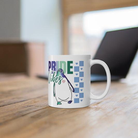 Penguin Pride Vibes | 11 oz. Coffee Mug | Gay Pride