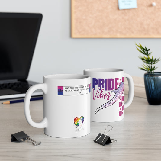 Whaleshark Pride Vibes | 11 oz. Coffee Mug | Bi Pride