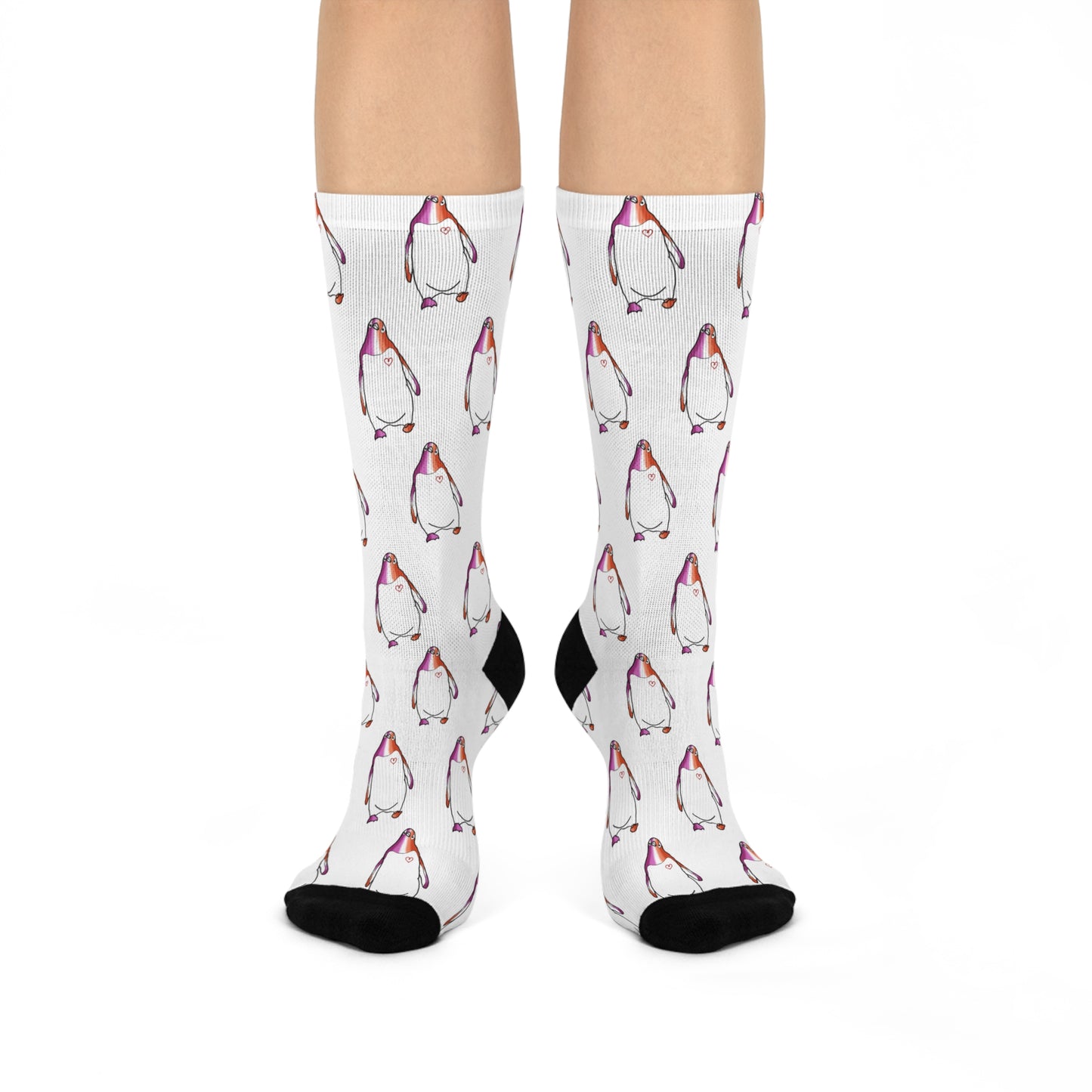 Penguin | Lesbian Pride | Cushioned Crew Socks