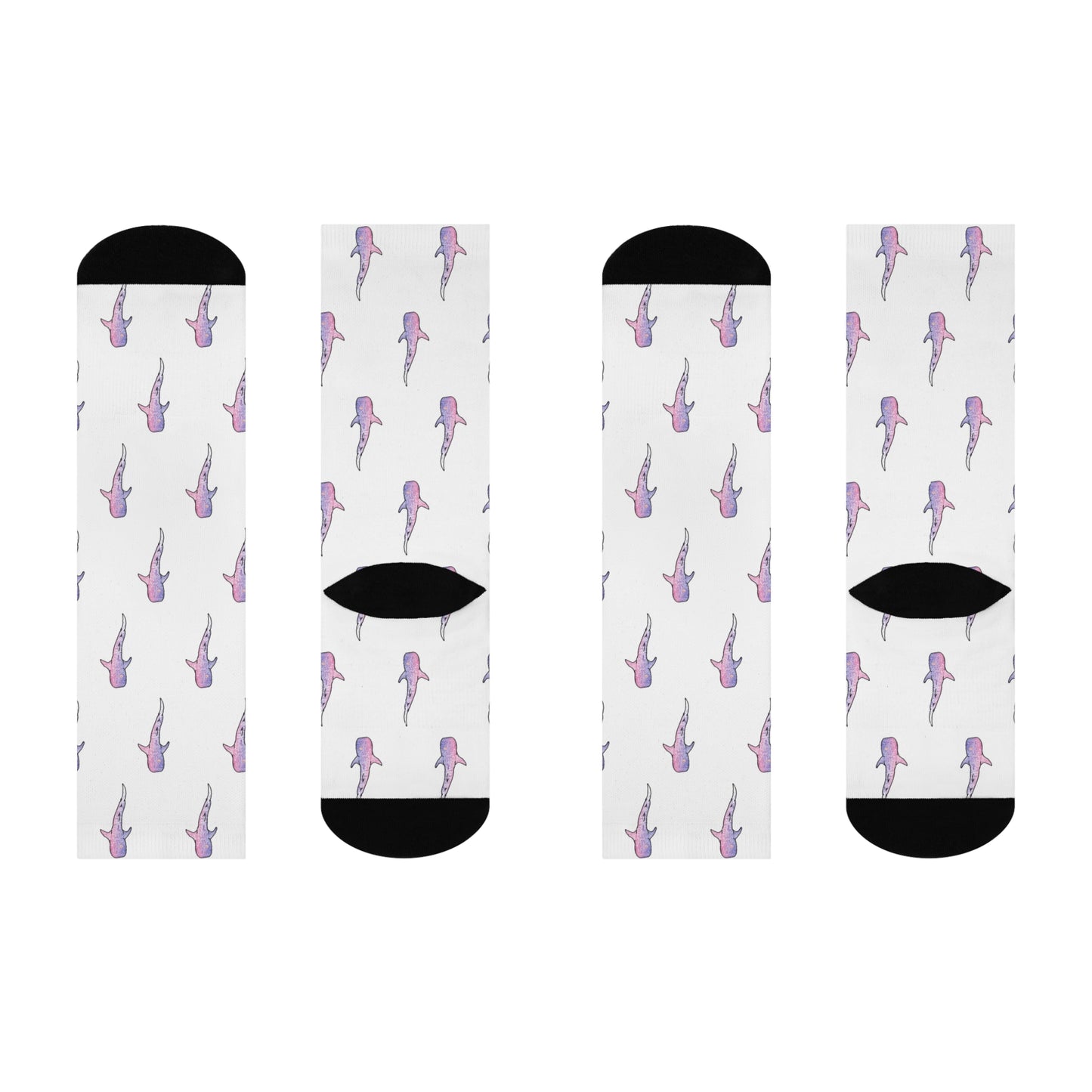 Whaleshark | Bi Pride | Cushioned Crew Socks