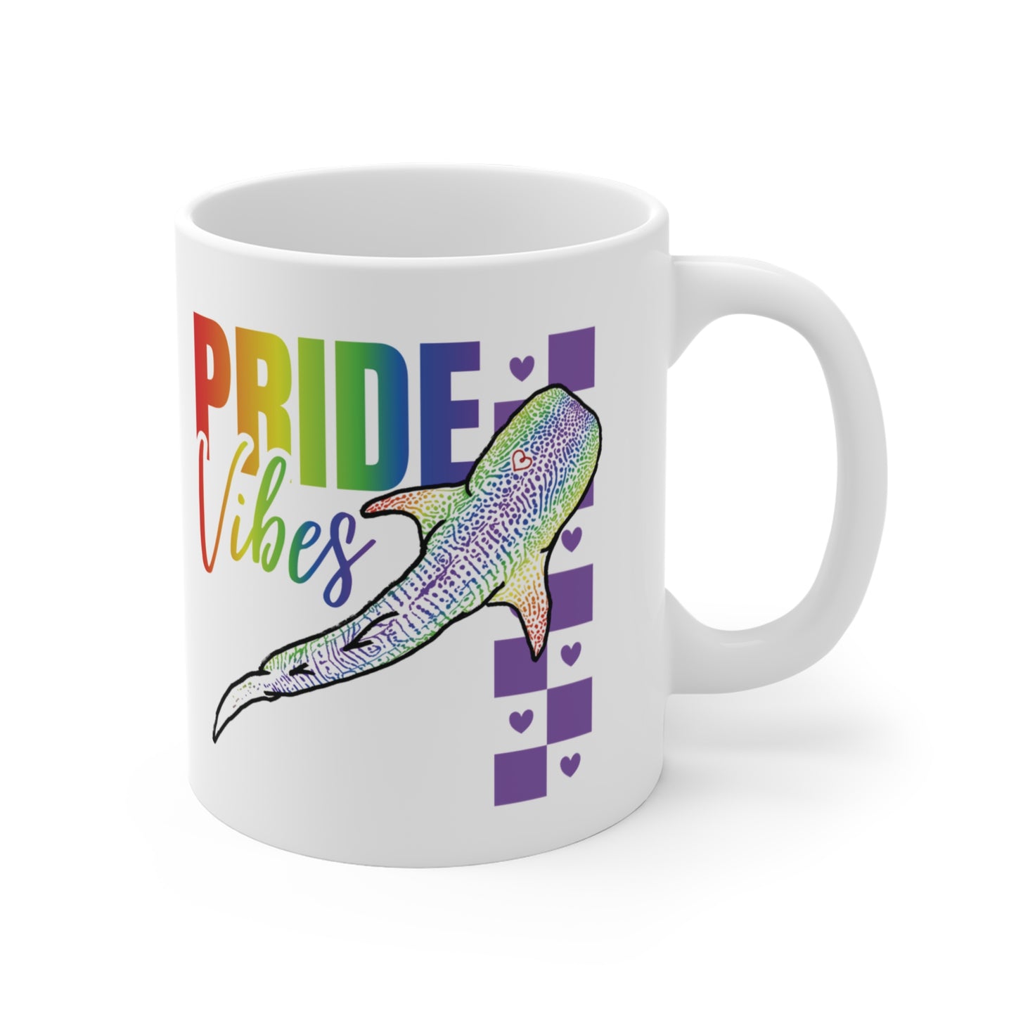 Whaleshark Pride Vibes | 11 oz. Coffee Mug | Rainbow Pride