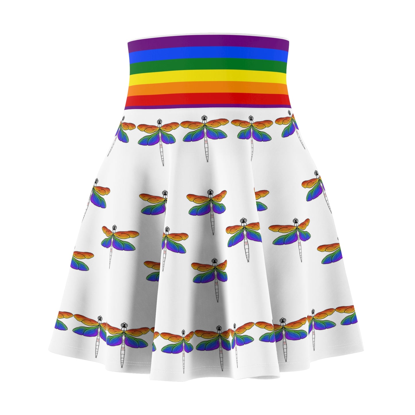 Rainbow Pride | Dragonflies | Skater Skirt