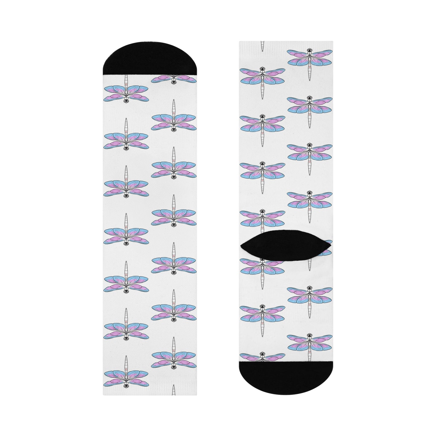 Dragonfly | Trans Pride | Cushioned Crew Socks