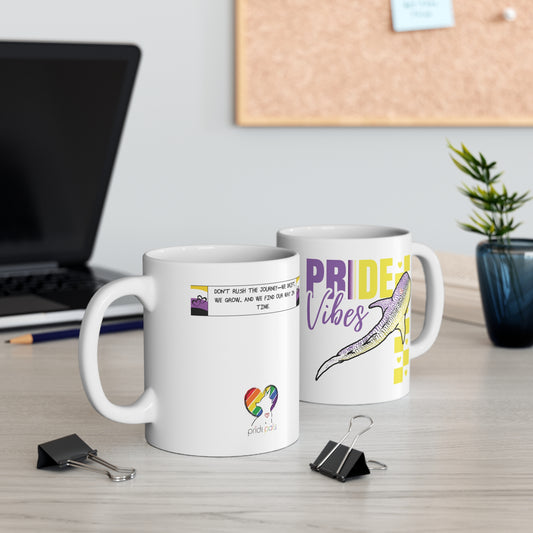 Whaleshark Pride Vibes | 11 oz. Coffee Mug | Non Binary Pride