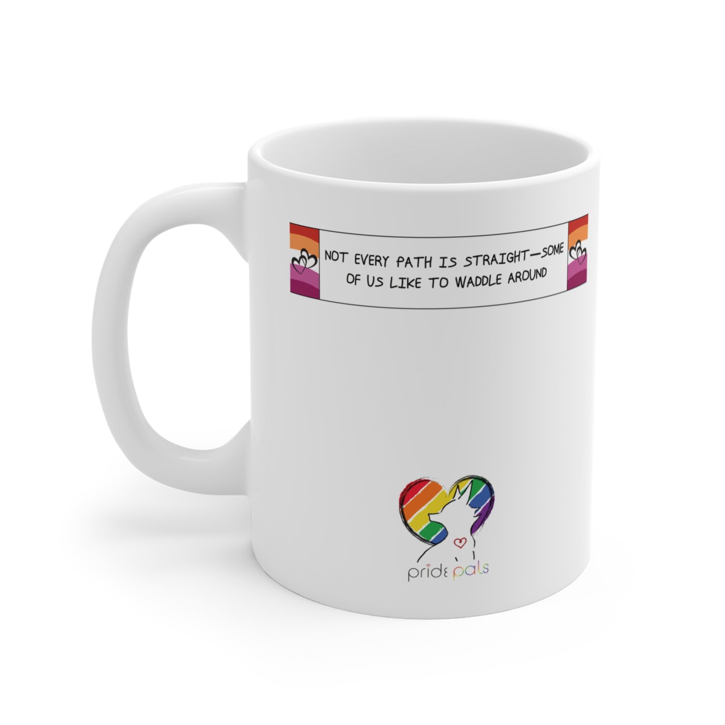 Penguin Pride Vibes | 11 oz. Coffee Mug | Lesbian Pride