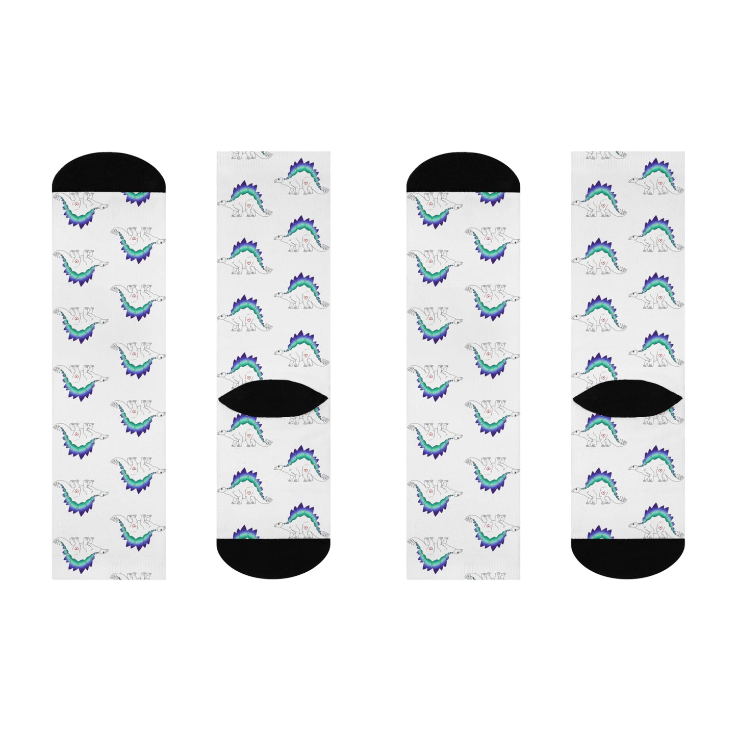 Stegosaurus | Gay Pride | Cushioned Crew Socks