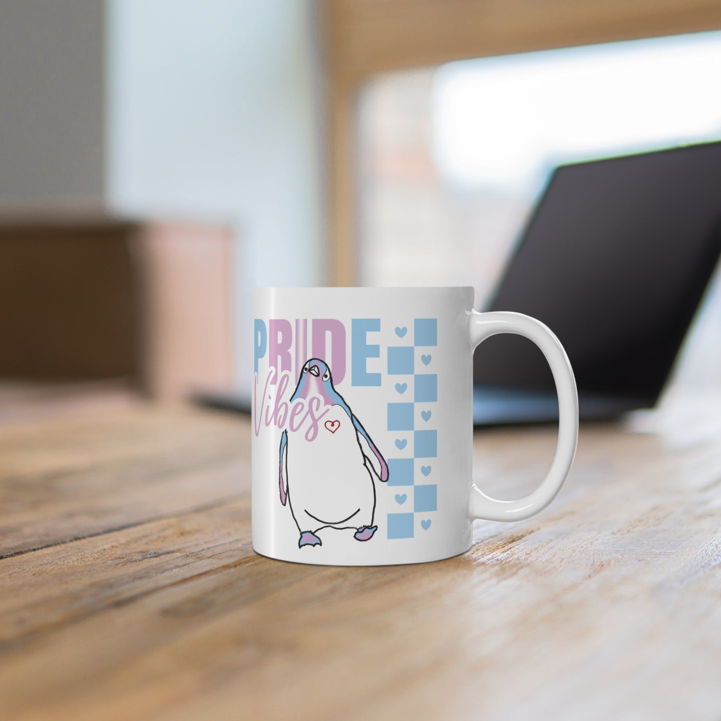Penguin Pride Vibes | 11 oz. Coffee Mug | Trans Pride