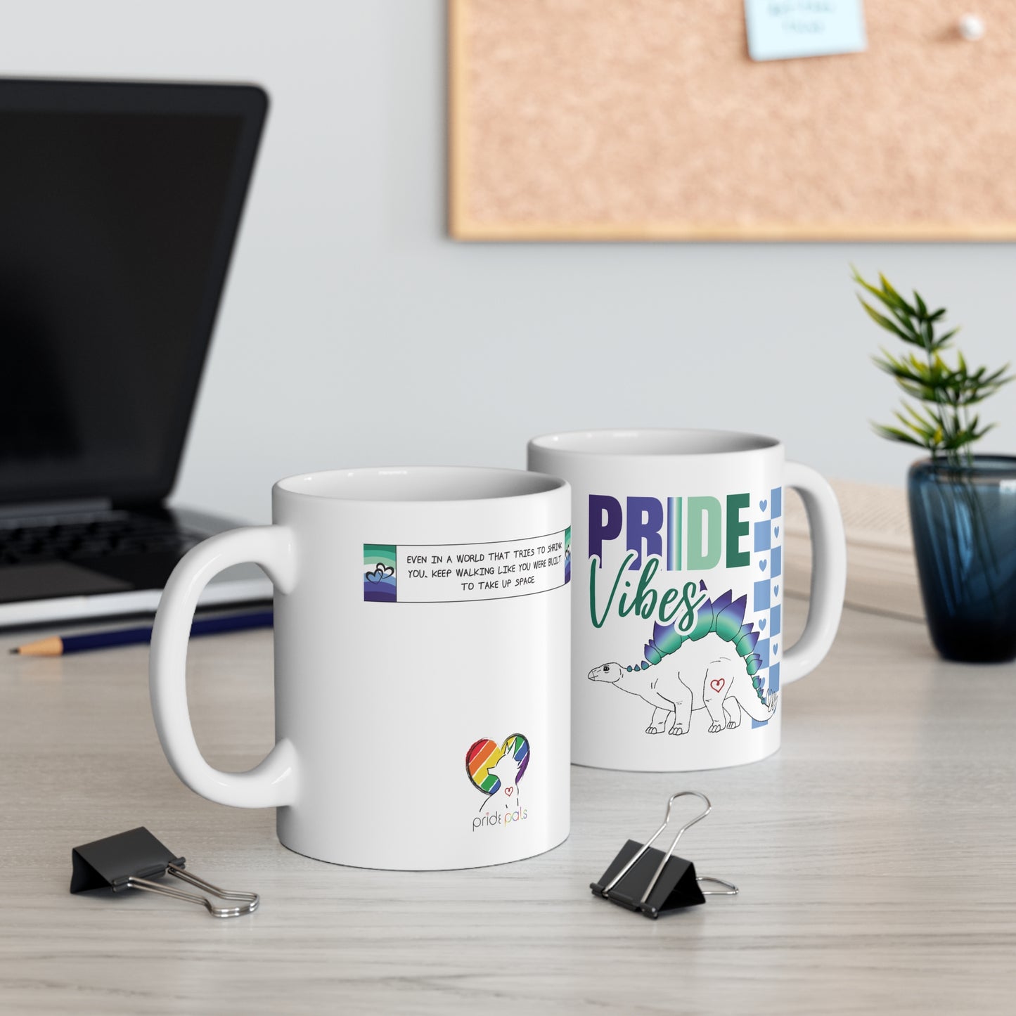 Stegosaurus Pride Vibes | 11 oz Coffee Mug | Gay Pride