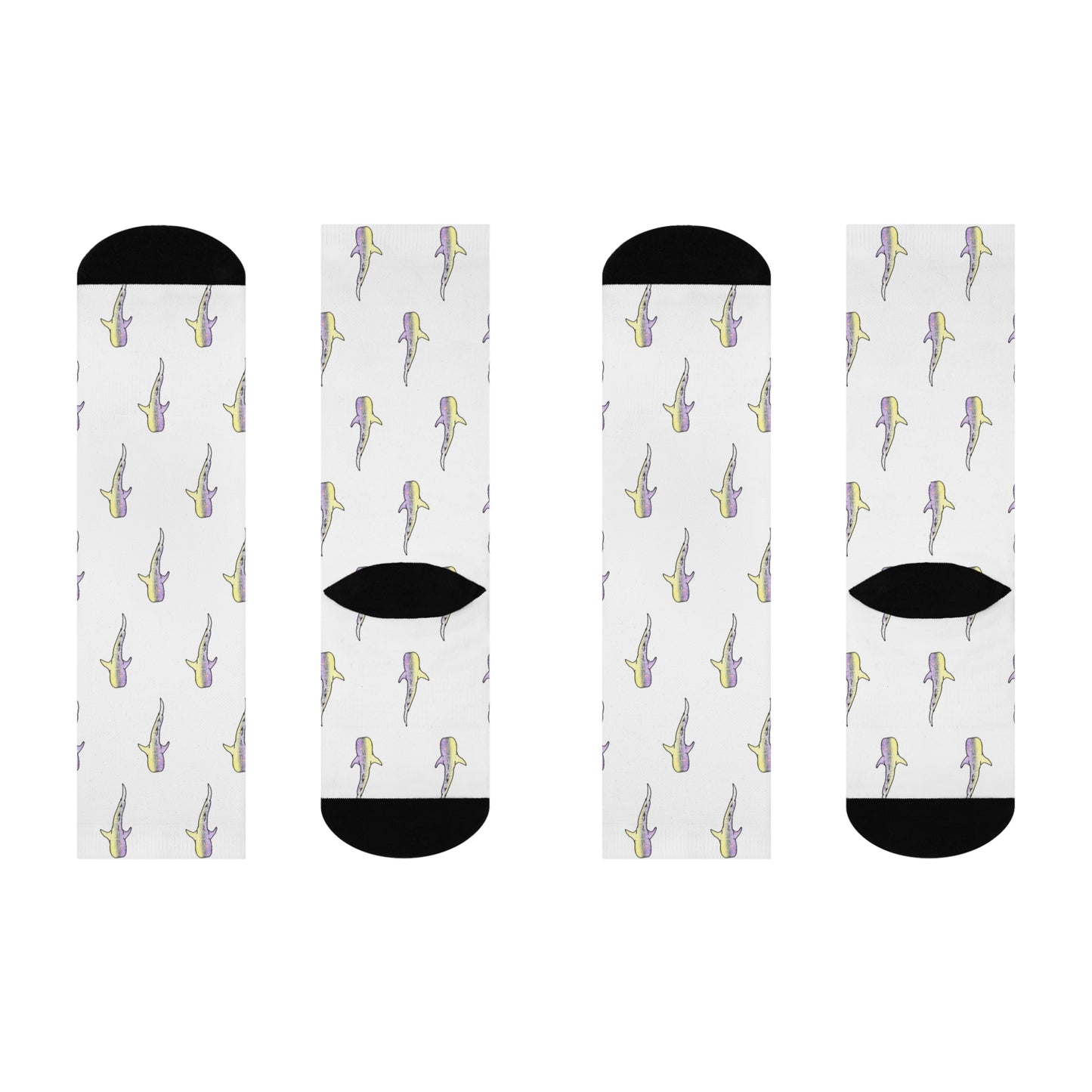 Whaleshark | Non Binary Pride | Cushioned Crew Socks