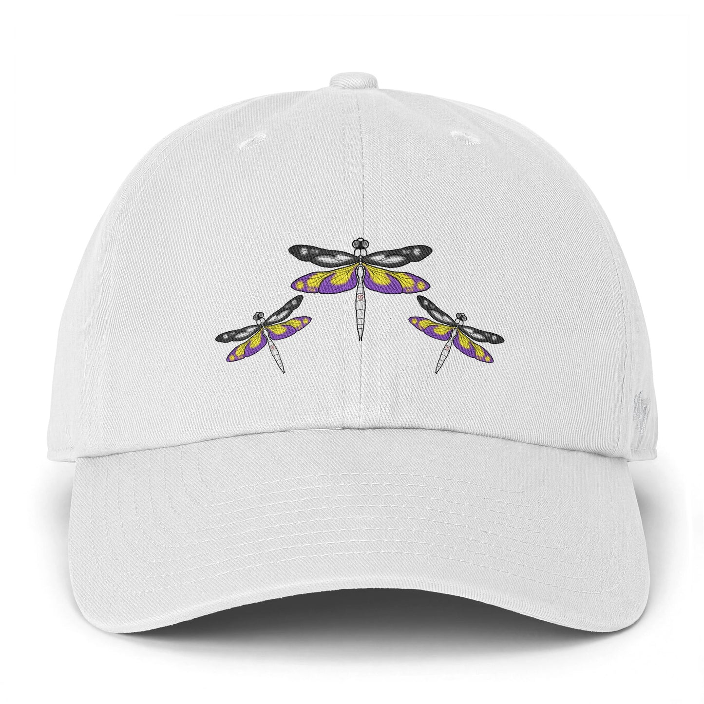 Dragonflies | Non Binary Pride | Soft Ball Cap