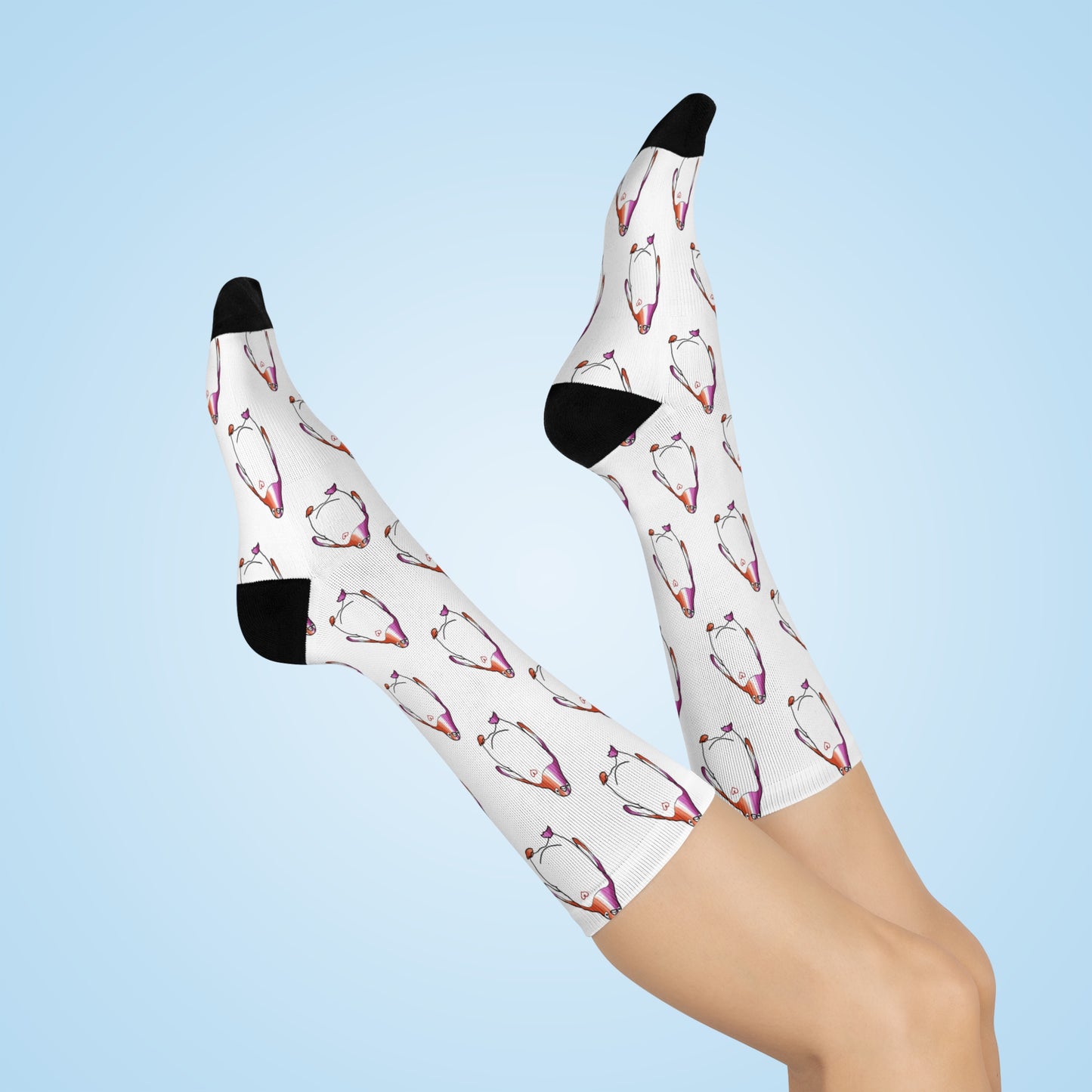 Penguin | Lesbian Pride | Cushioned Crew Socks