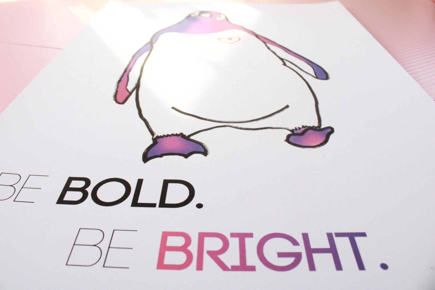 Bi Pride | "Be Bold. Be Bright. Be You." | 11x17 Art Print