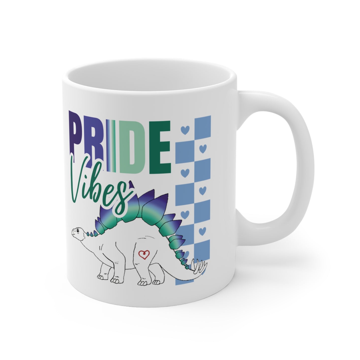 Stegosaurus Pride Vibes | 11 oz Coffee Mug | Gay Pride