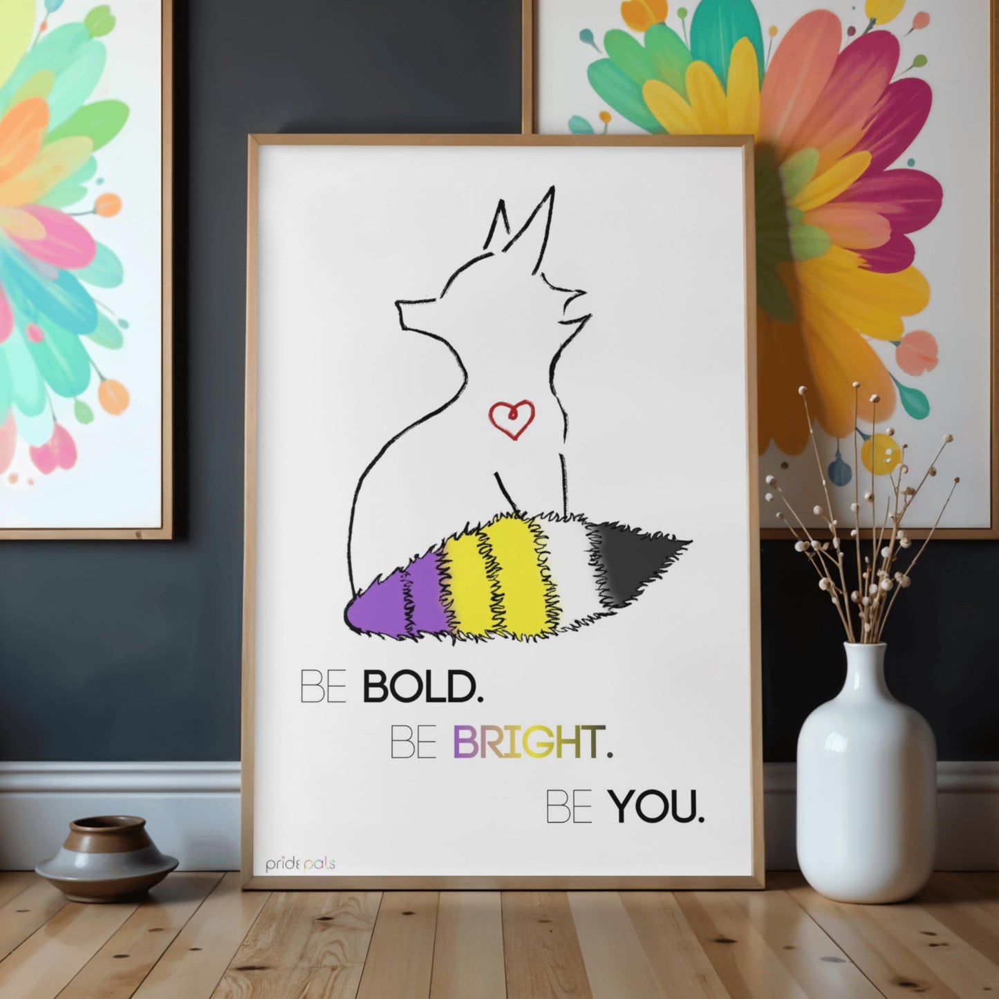 Non Binary Pride | "Be Bold. Be Bright. Be You." | 11x17 Art Print