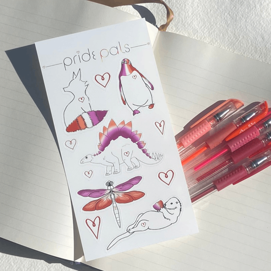 Lesbian Pride | 4"x7" Sticker Sheet
