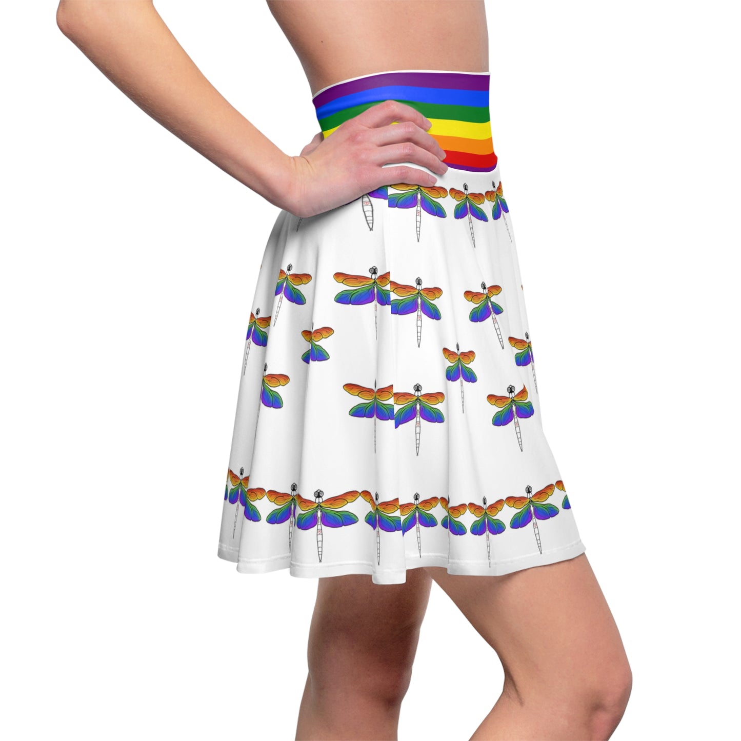 Rainbow Pride | Dragonflies | Skater Skirt