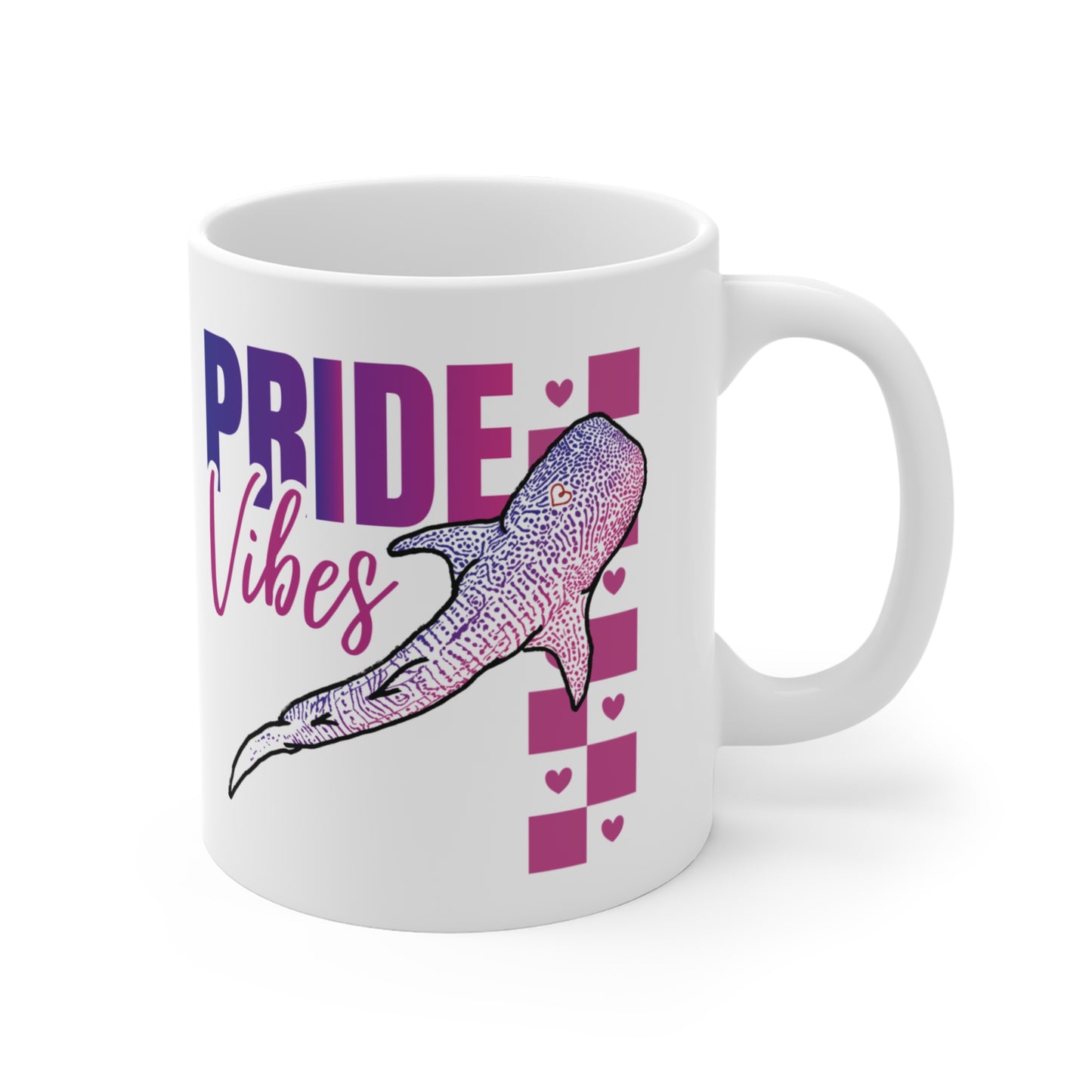 Whaleshark Pride Vibes | 11 oz. Coffee Mug | Bi Pride