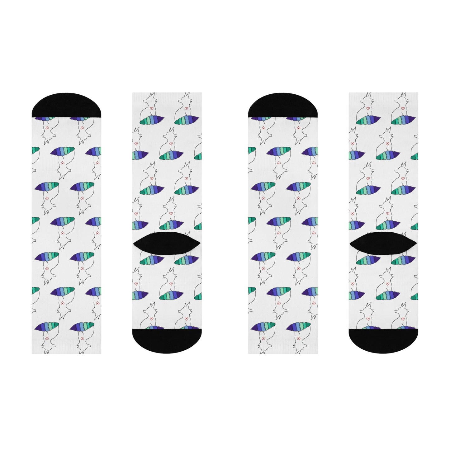 Fox | Gay Pride | Cushioned Crew Socks