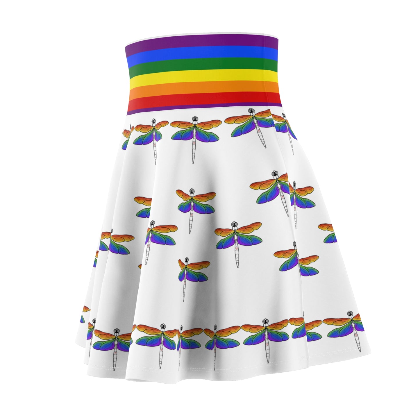 Rainbow Pride | Dragonflies | Skater Skirt