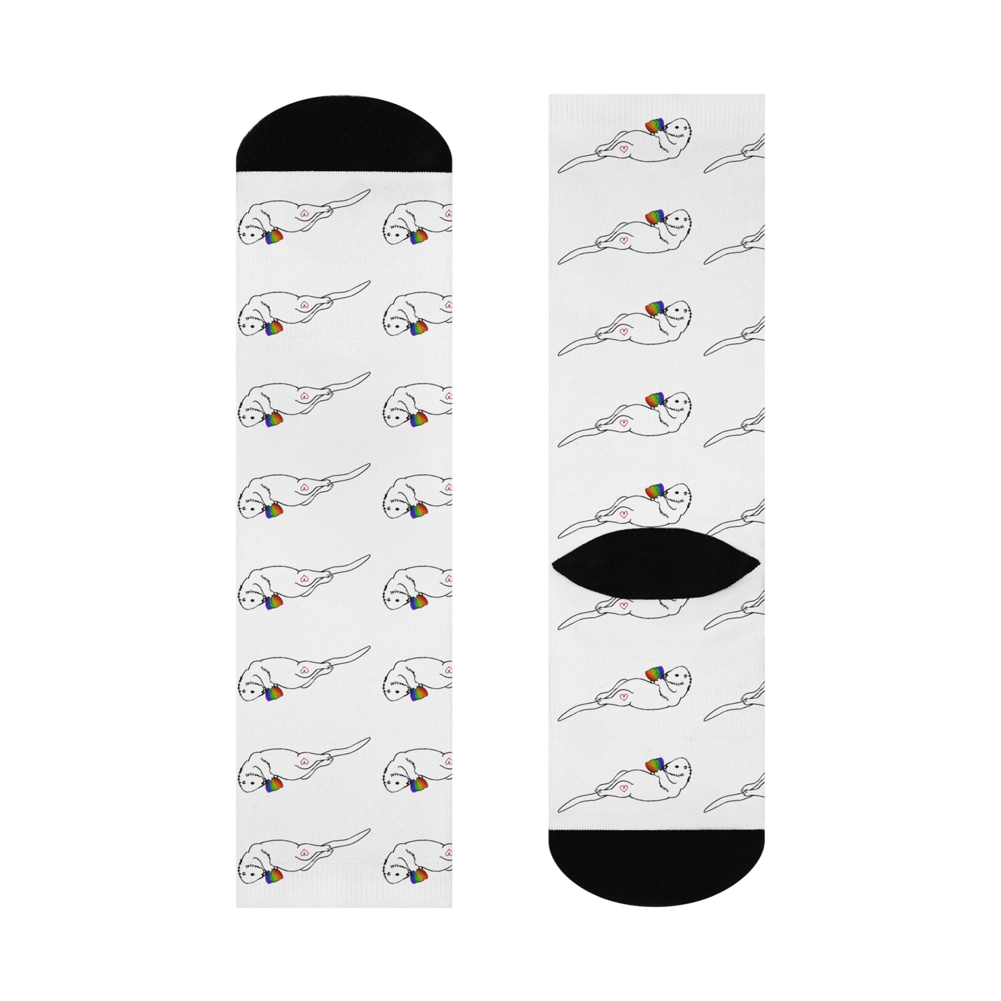 Otter | Rainbow Pride | Cushioned Crew Socks