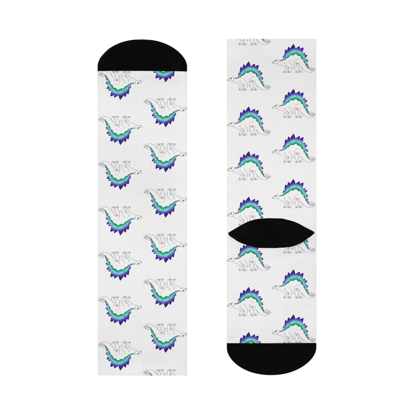 Stegosaurus | Gay Pride | Cushioned Crew Socks
