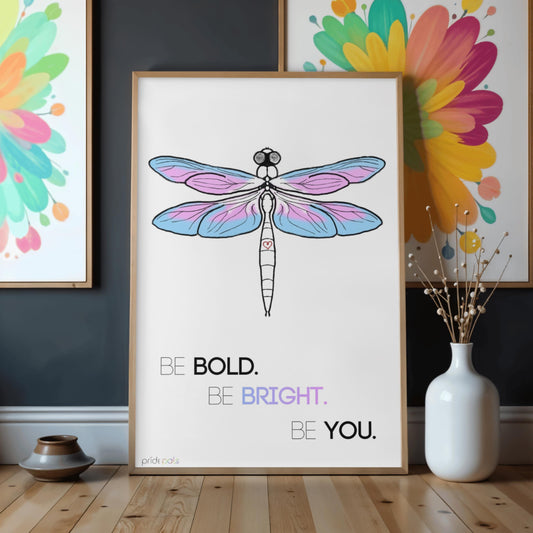 Trans Pride | "Be Bold. Be Bright. Be You." | 11x17 Art Print