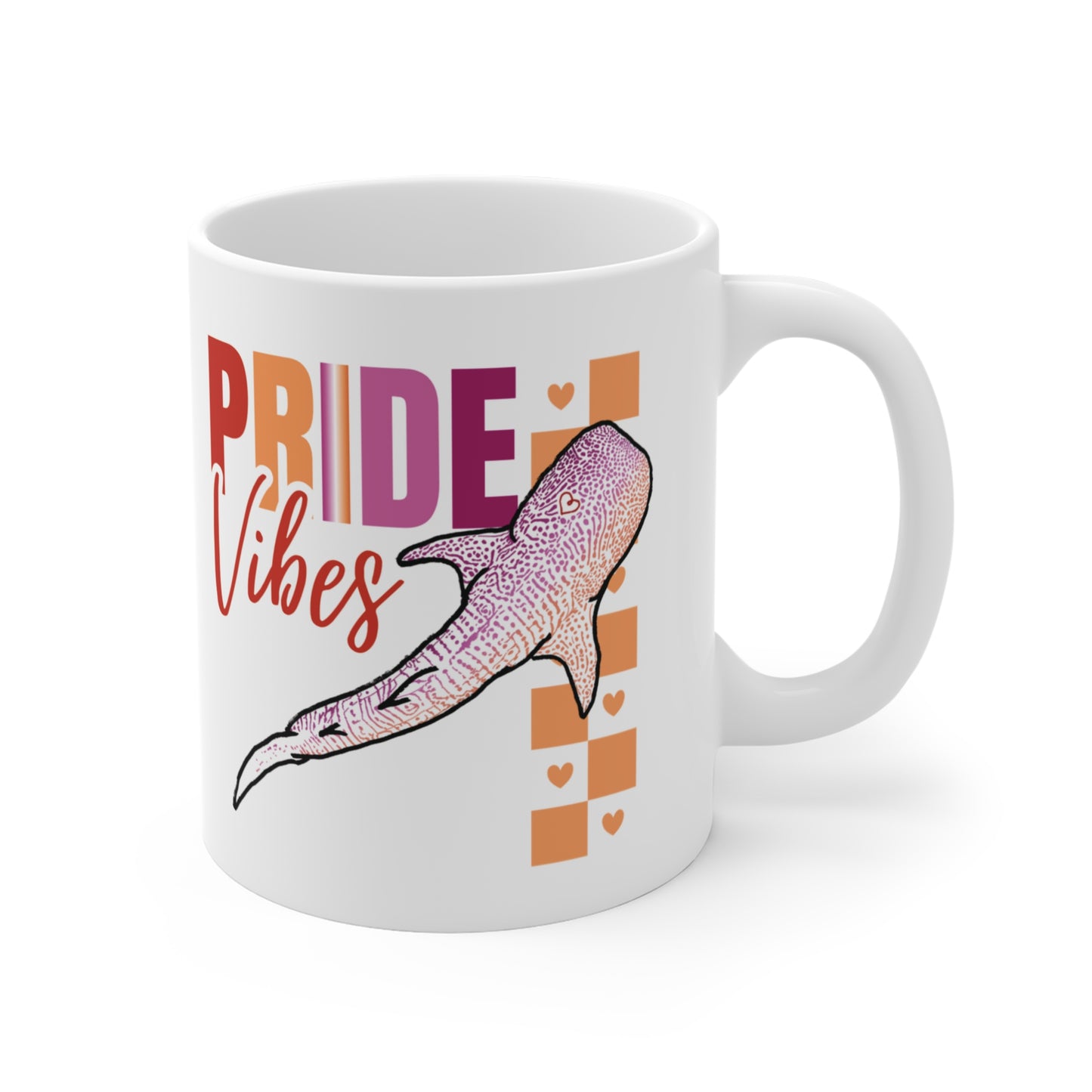 Whaleshark Pride Vibes | 11 oz. Coffee Mug | Lesbian Pride