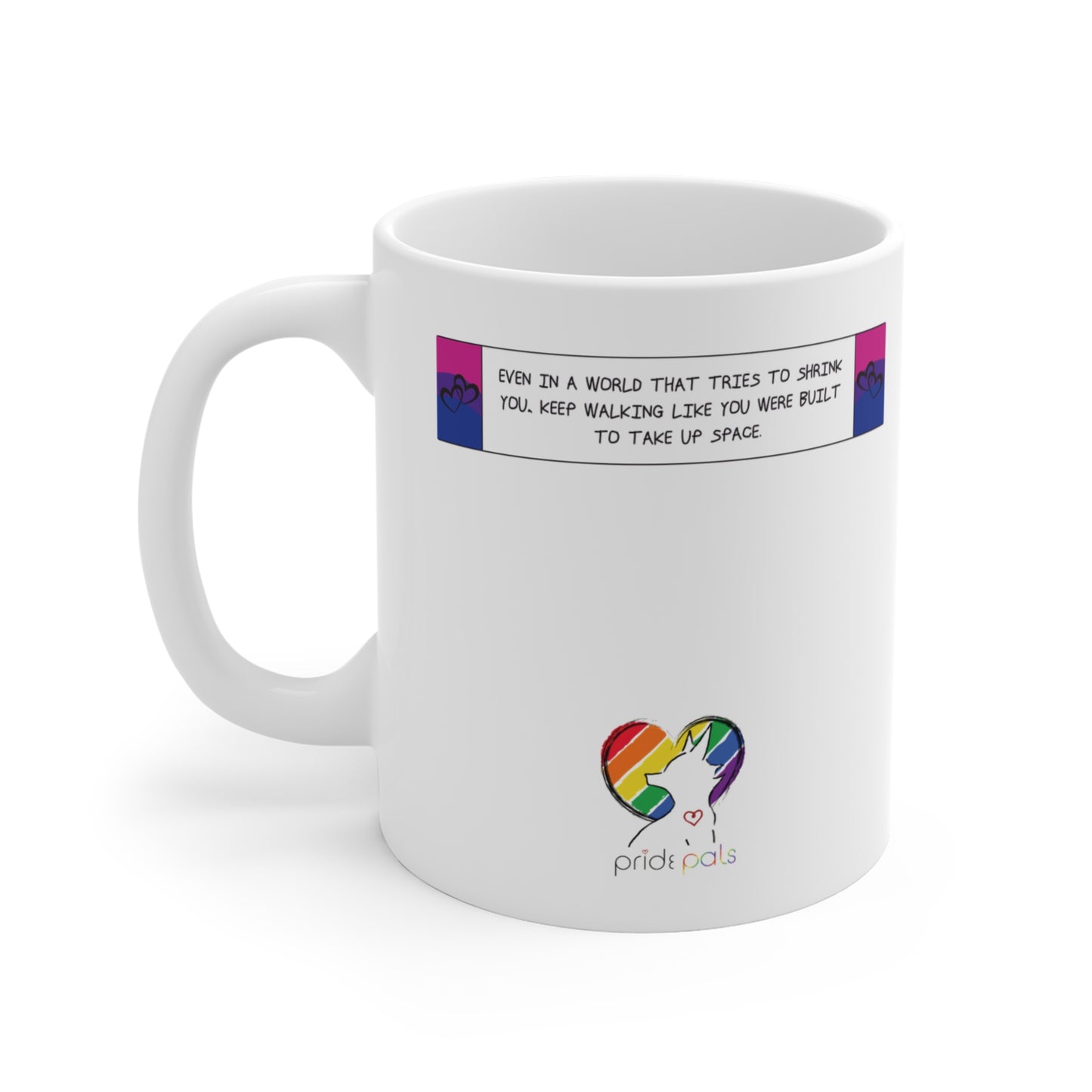 Stegosaurus Pride Vibes | 11 oz Coffee Mug | Bi Pride