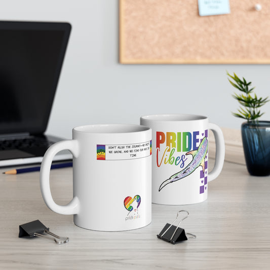 Whaleshark Pride Vibes | 11 oz. Coffee Mug | Rainbow Pride