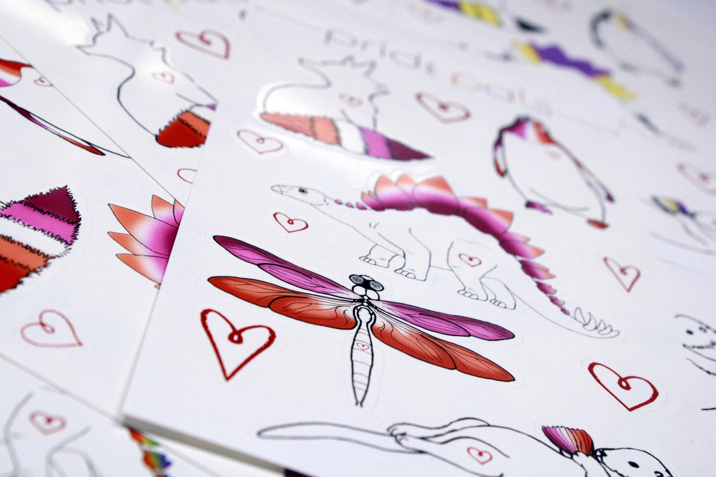 Lesbian Pride | 4"x7" Sticker Sheet